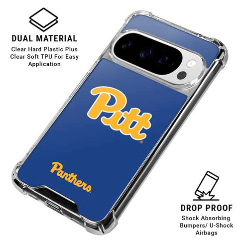 University of Pittsburgh Pitt Panthers Google Pixel 10 Pro XL Clear Case